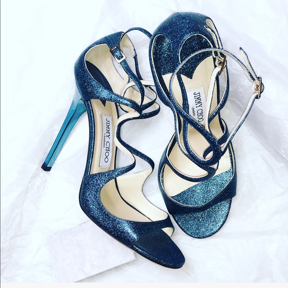 Jimmy Choo Lance Malibu Blue size 39
